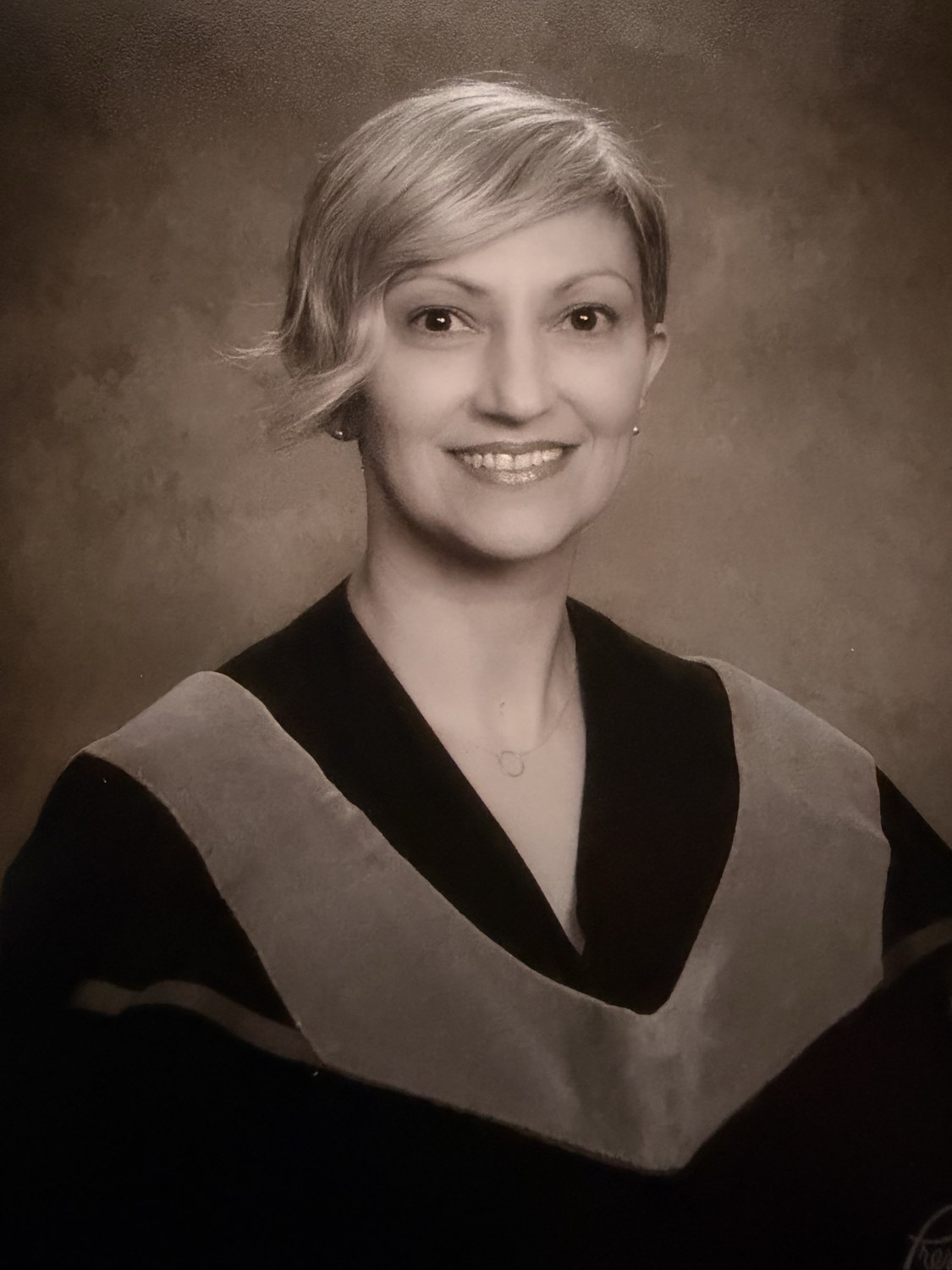 Slavica in academic regalia at her Ivey graduation